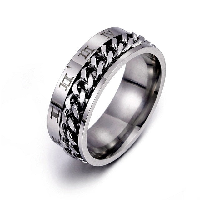 Men's Rock Ring Stainless Steel