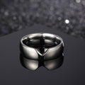 Titanium Steel Unisex Heart Ring