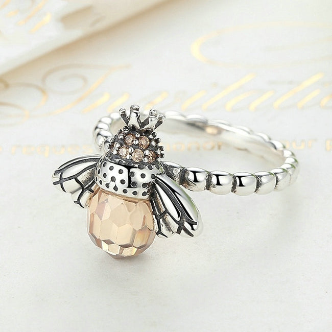 Fashion Bee Animal Cubic Zirconia Ring