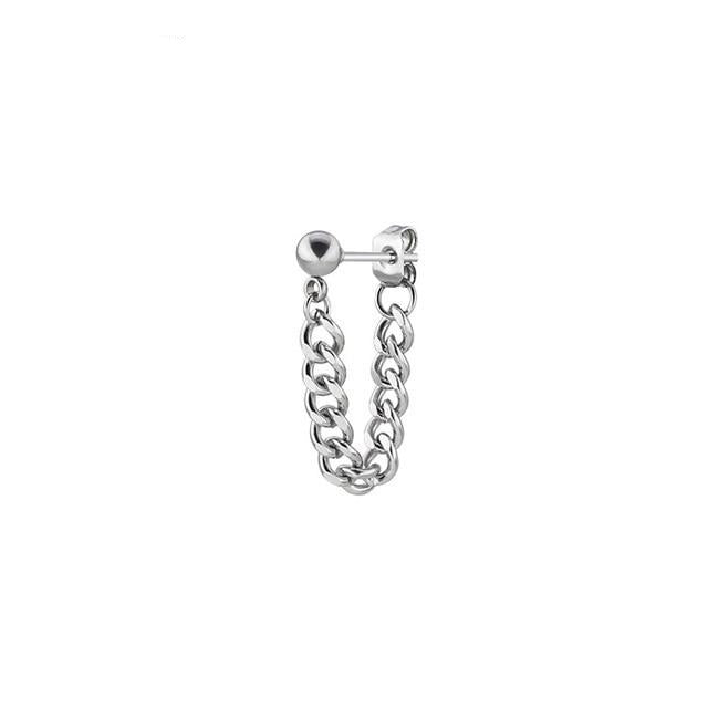 Alisouy 1pc Chain stud earrings