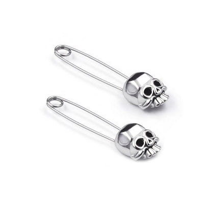 New 1 Pair Stainless Steel Safety Pin Earring